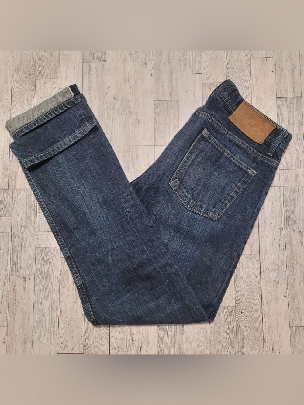 Men's Almost Famous Weird Guy Old World Selvedge Denim Dark Wash Jeans 33 × 33